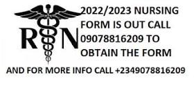 School of Mental Health Nursing, Eket screening form FOR 2022/2023 is out call 09078816209.
