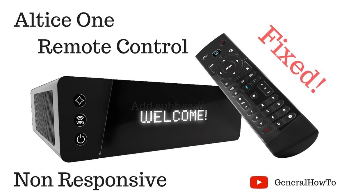 How To Fix The Altice Remote Not Working Issue