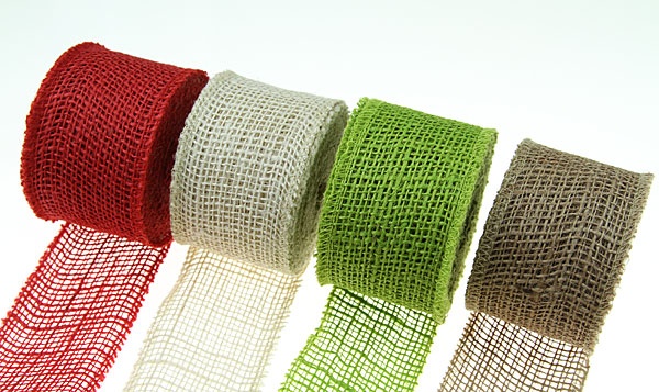 Jute Ribbons made from Jute & Cotton