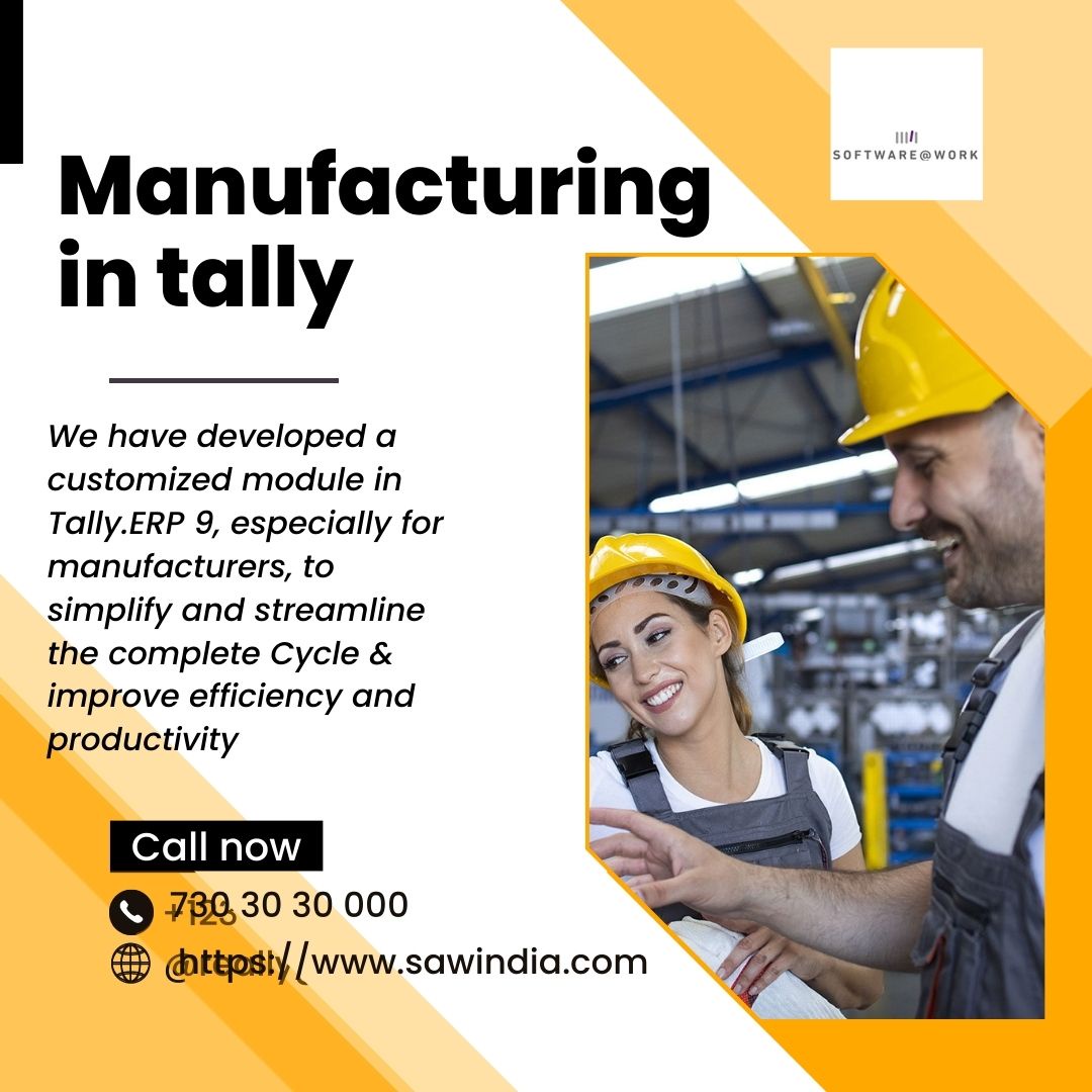 Manufacturing In Tally: The Features and Functions of Tally ERP 9