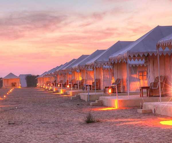 luxurious desert camp in the authentic style