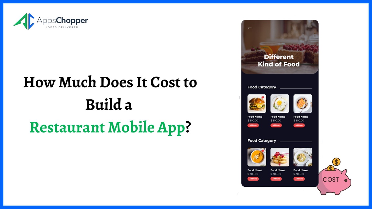 How Much Does It Cost to Build a Restaurant Mobile App?