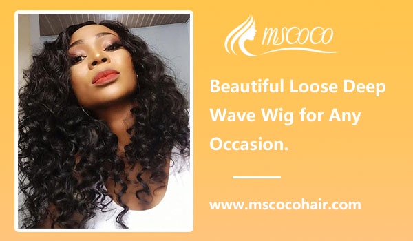 Beautiful Loose Deep Wave Wig for Any Occasion.