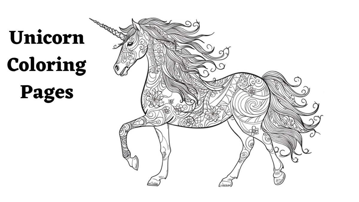 Unicorn Coloring Pages For Kids & Adults | Step-by-Step Guide