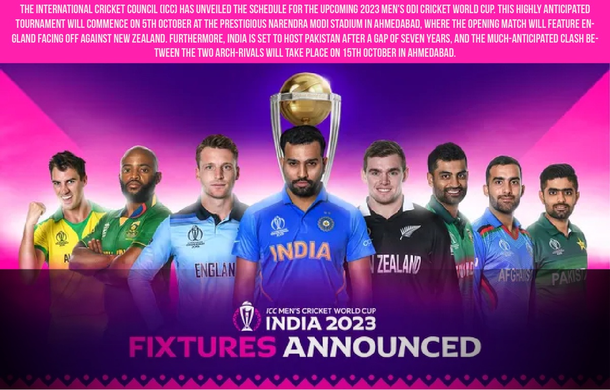 ICC World Cup 2023: Cricket World Cup to Begin from 5 October