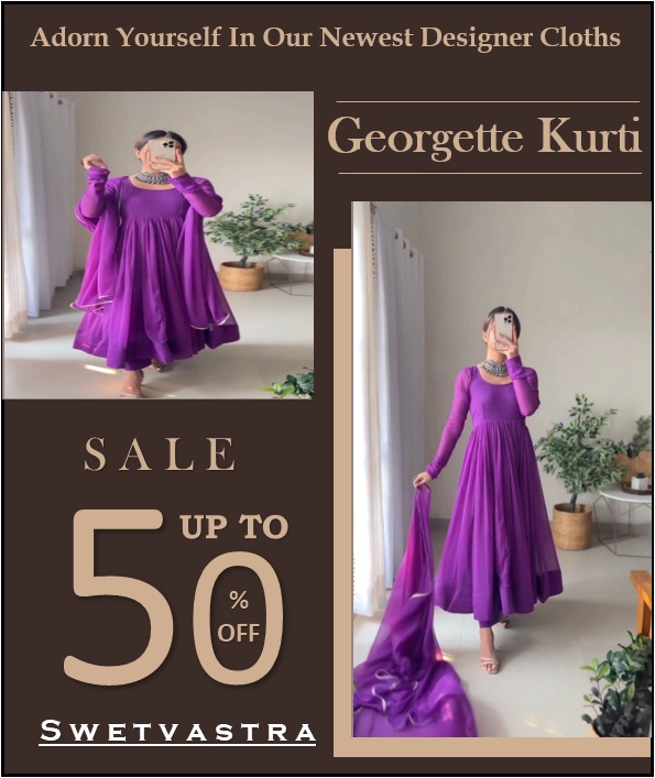 Best Offers On Georgette kurti Upto 20% off