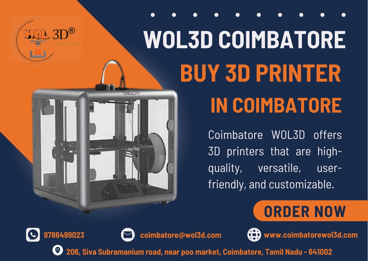 WOL3D Coimbatore: Your Source for the Best 3D Printer Filament Online