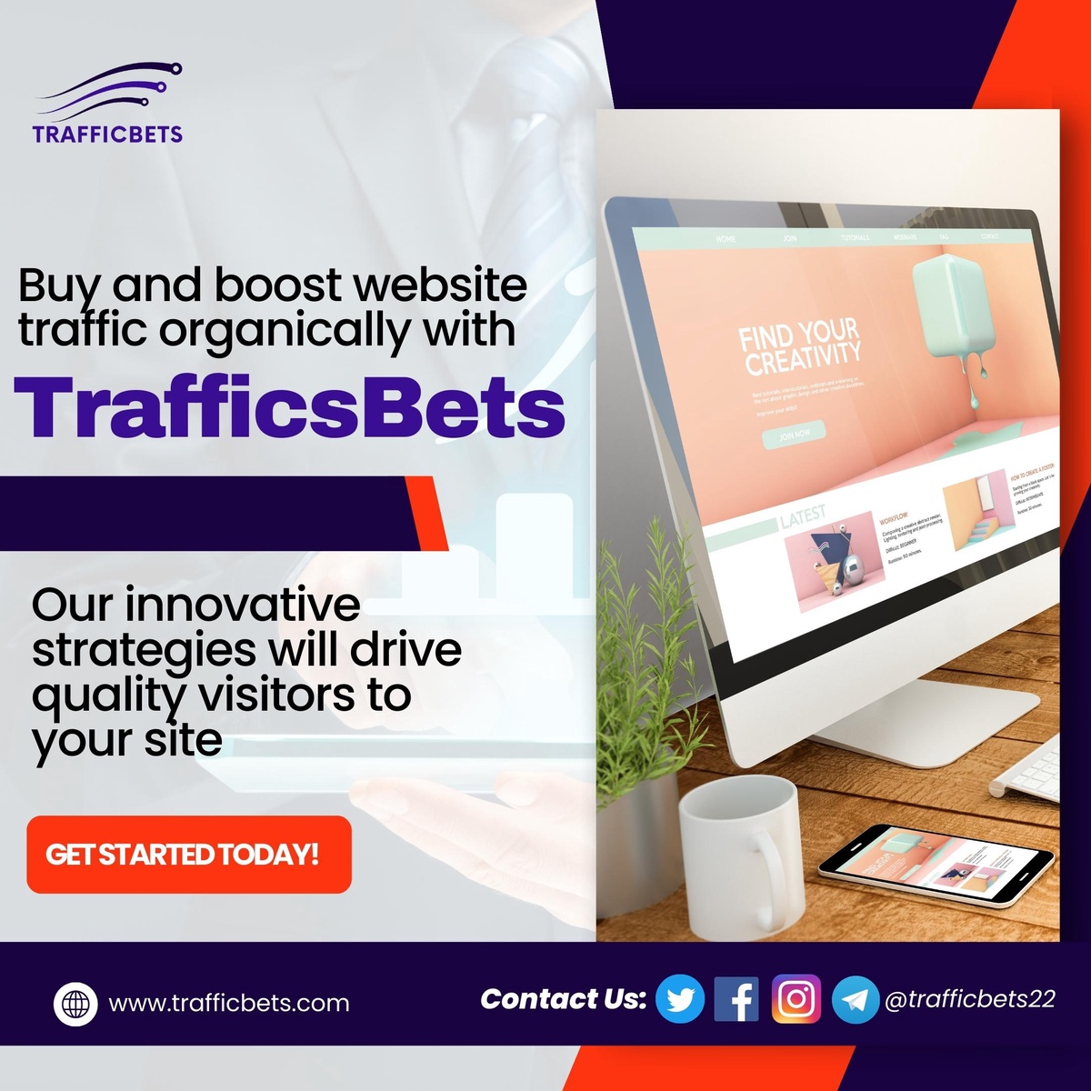 Welcome to TrafficBets, discover new ways to promote your business