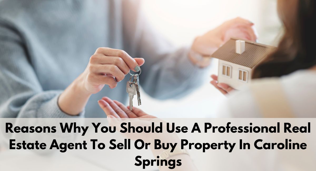 Reasons Why You Should Use A Professional Real Estate Agent To Sell Or Buy Property In Caroline Springs