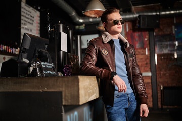 Staying Warm and Stylish: How to Layer with a Men's Leather Puffer Jacket
