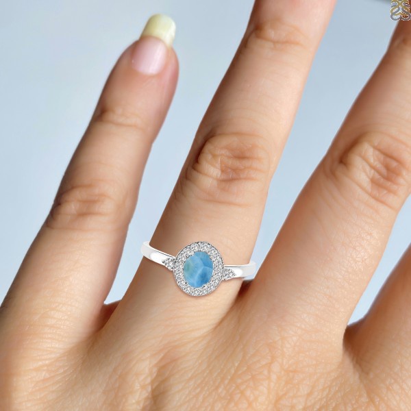 purchase Best Design Larimar Ring From Rananjay Export