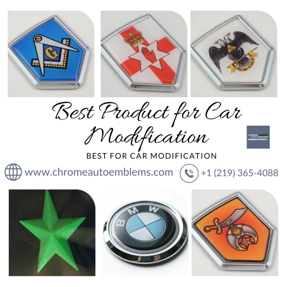Enhance Your Vehicle's Style with Custom Car Emblems from Chrome Auto Emblems