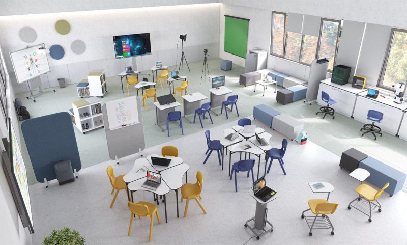 The Future of Learning: Collaborative Tables by Hebei Comnenir