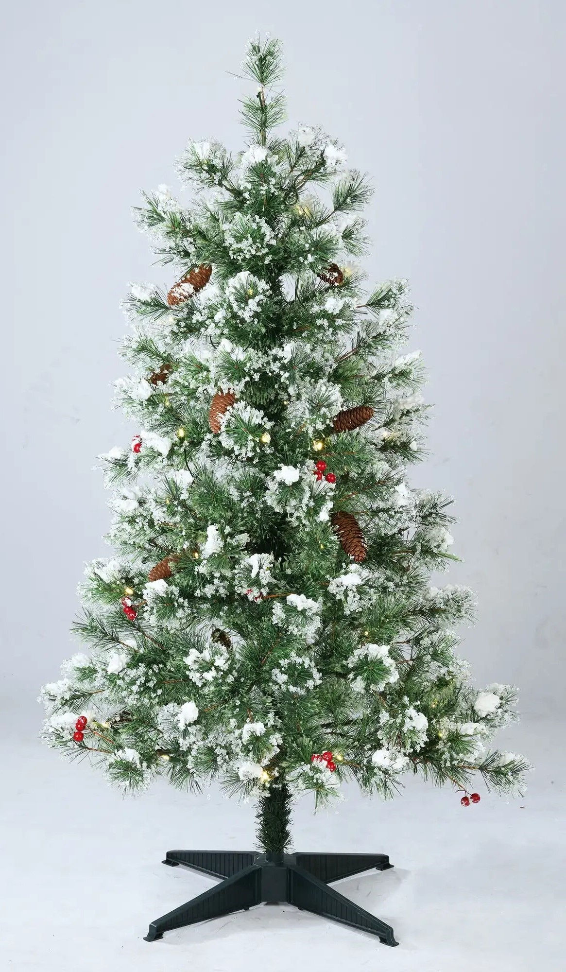 Pre Lit Redland Spruce Artificial Christmas Tree with LED Lights for Christmas