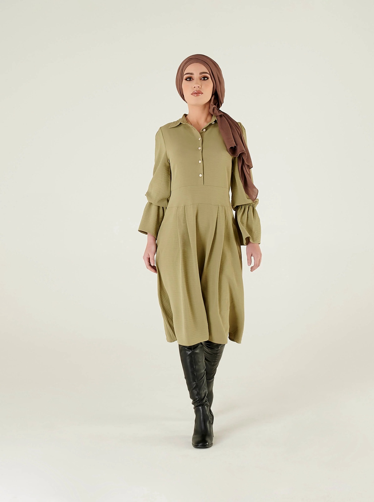 How to Look Stylish in Modest Shirt Dresses During Winter