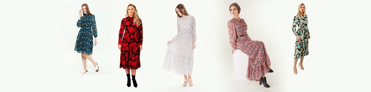 Embracing Femininity with Floral Modest Dresses