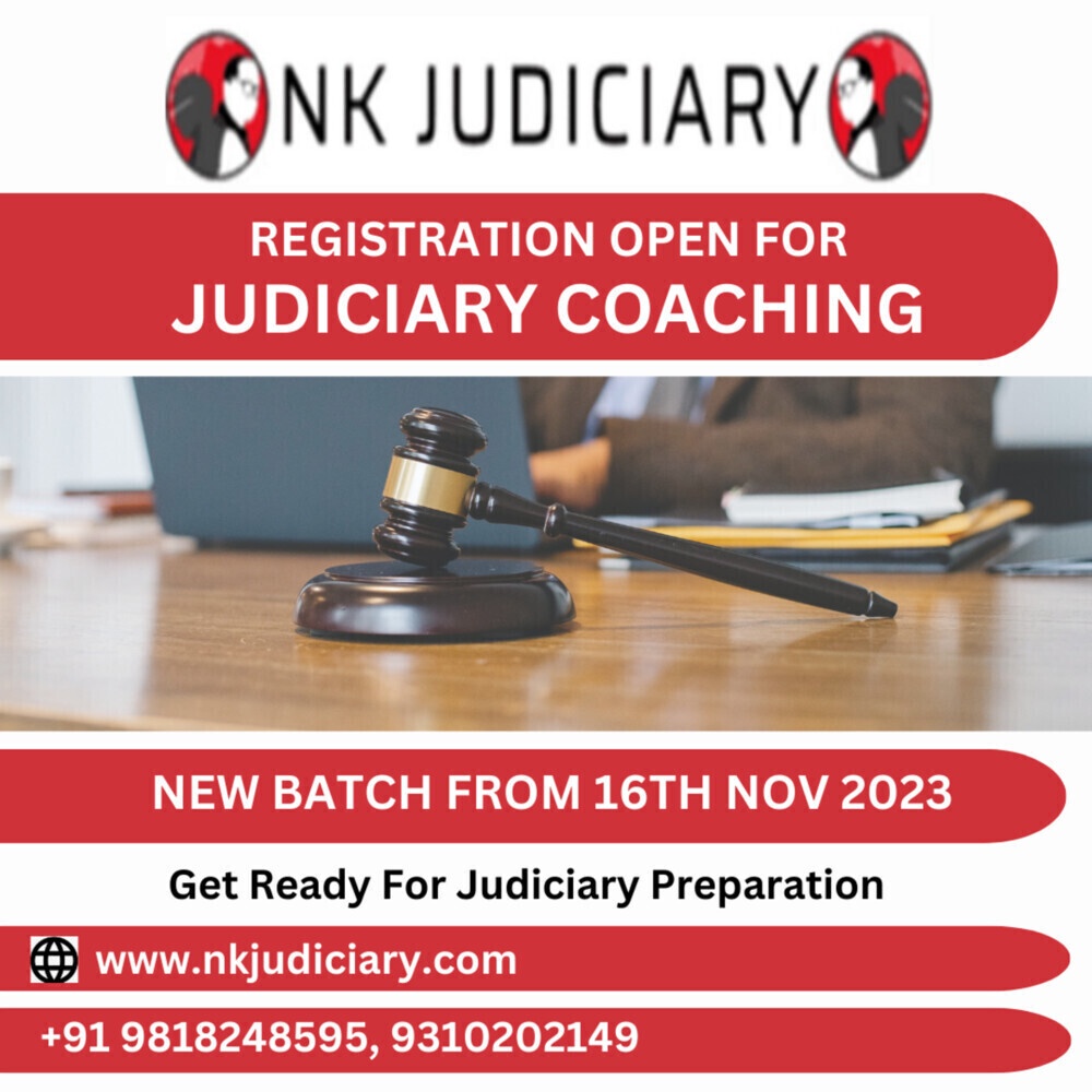 Judiciary Exam Prep with NK JUDICIARY's Online Coaching