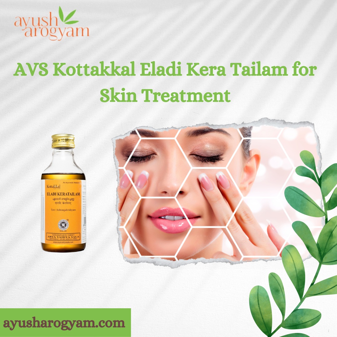 AVS Kottakkal Eladi Kera Tailam for Skin Treatment