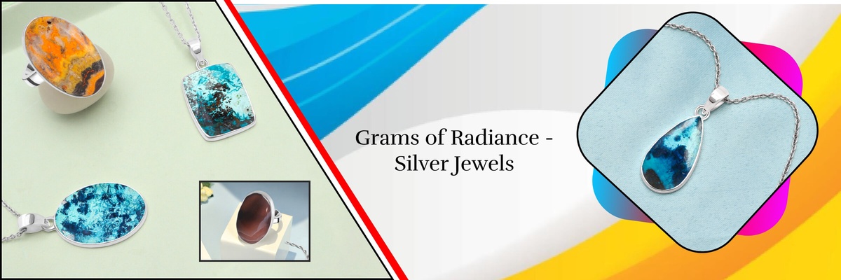 Buy Silver Gemstone Jewelry in Gram