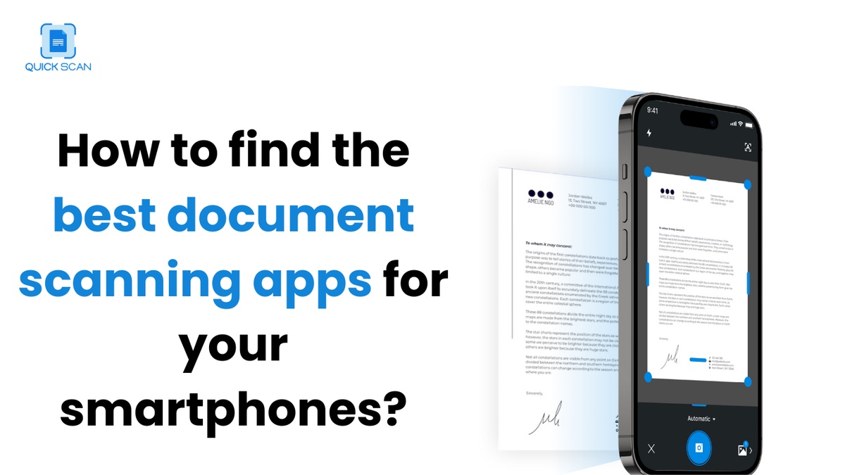 How to find the best document scanning apps for your smartphones?