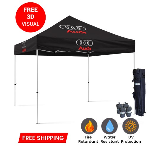Showcase Your Brand with Vibrantly Printed Tents