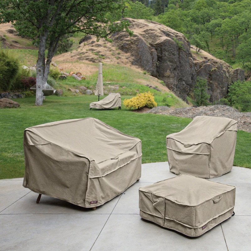 Neutral-Toned Outdoor Couch Covers Enhance Your Outdoor Area