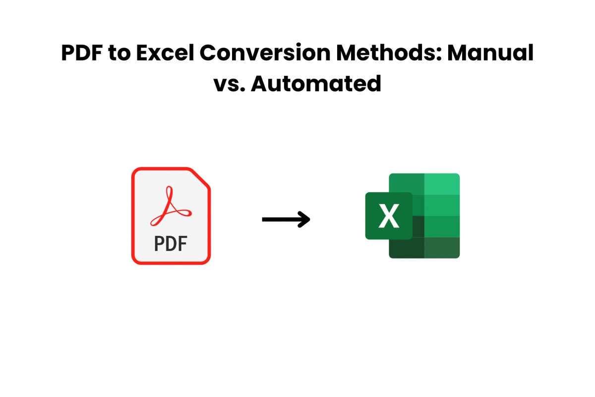 PDF to Excel Conversion Methods: Manual vs. Automated