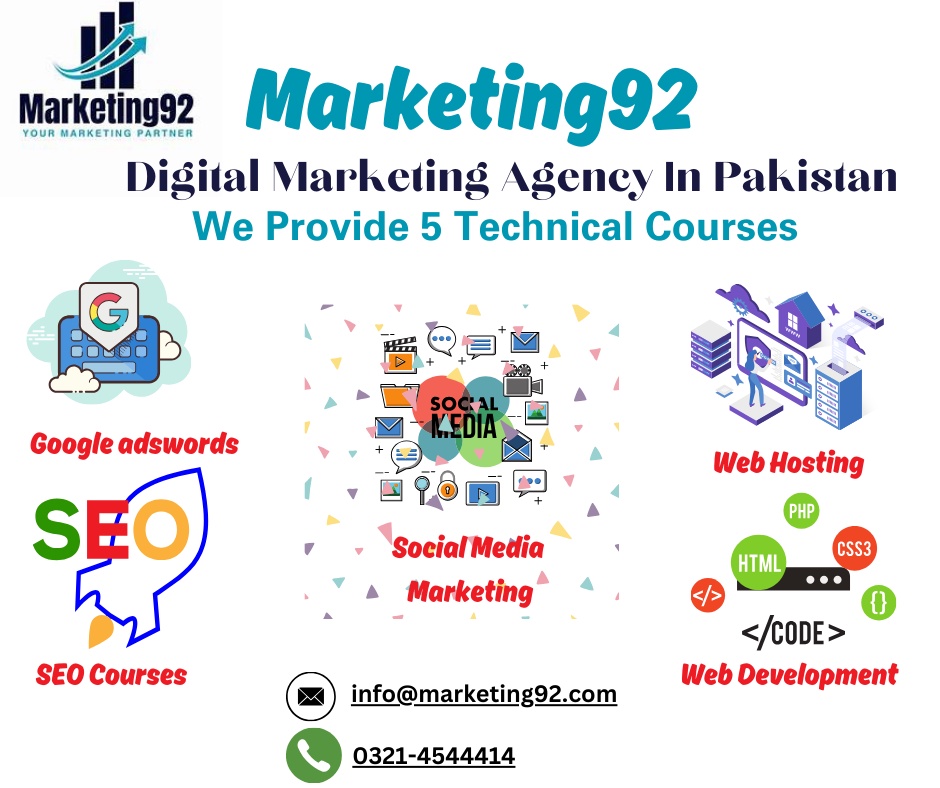 Digital Marketing Course in Pakistan| Exploring marketing92 Comprehensive Marketing Training