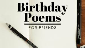 A Happy Birthday Poem for Friend
