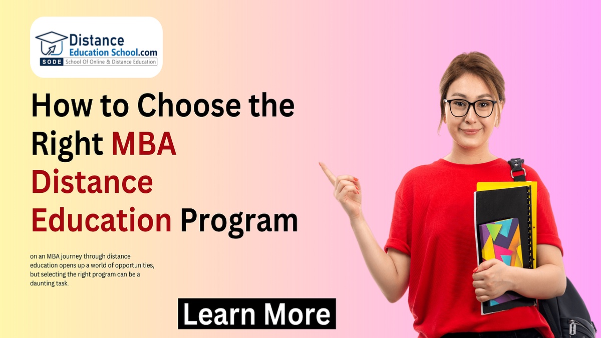 How to Choose the Right MBA Distance Education Program