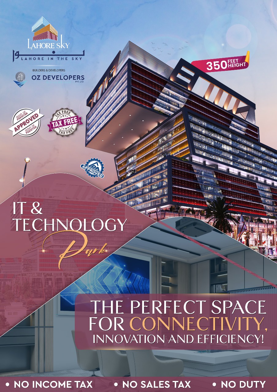 Technology & IT Park at Lahore Sky: Pioneering Innovation in Urban Development