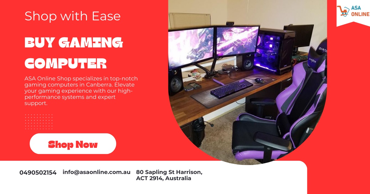 Buy Gaming Computer in Canberra with ASA Online Shop