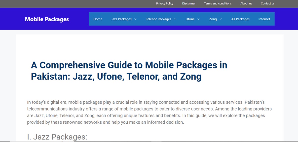 """Find the Perfect Fit: Mobile Packages Tailored to You"""