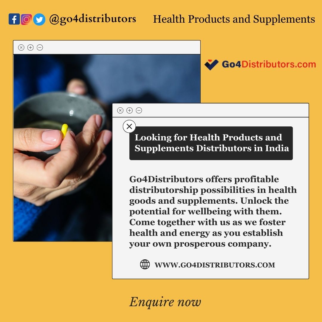What are the challenges and opportunities facing health and supplements products distributorships in today's market?