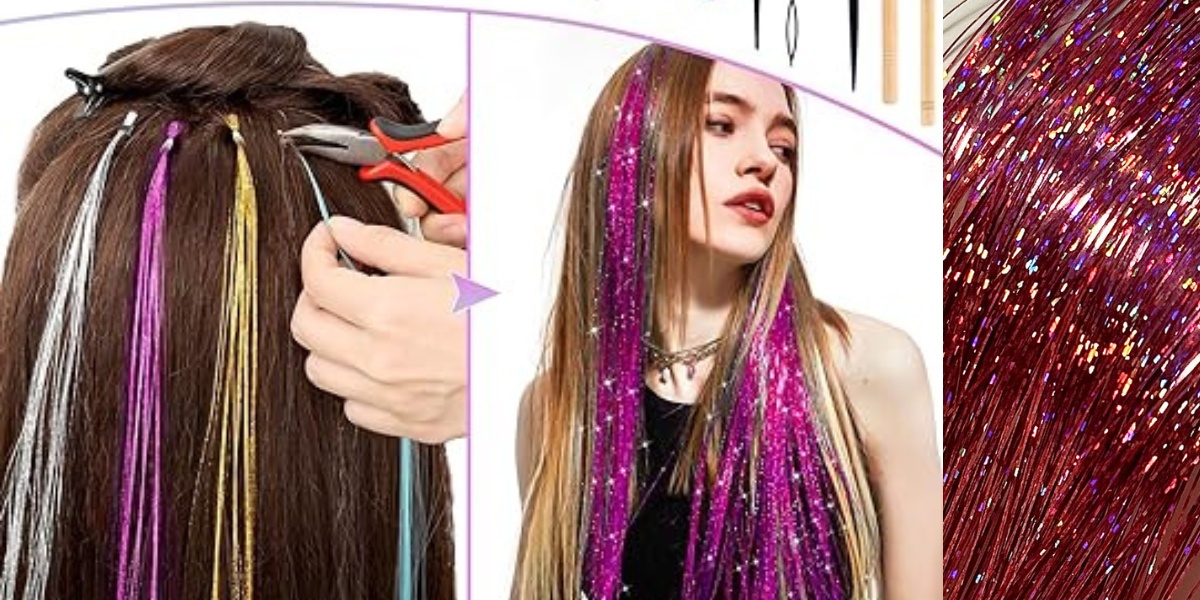 Tinsel Takeover: Step into the World of Shimmering Hair Tinsel Trends