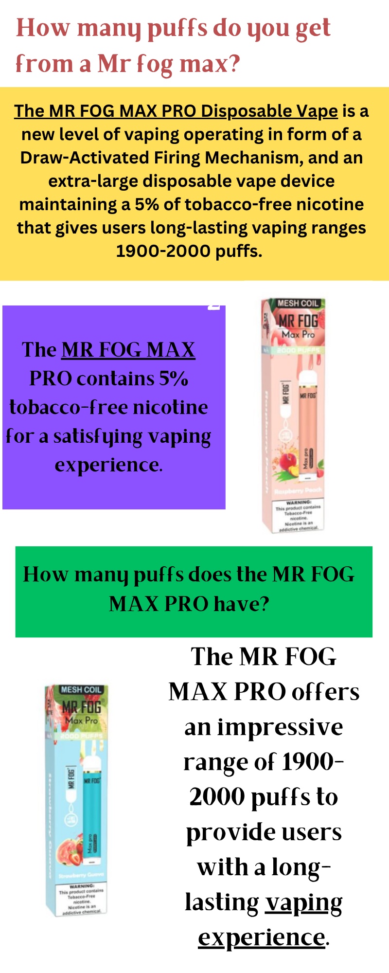Mr Fog Max Pro Limited Edition