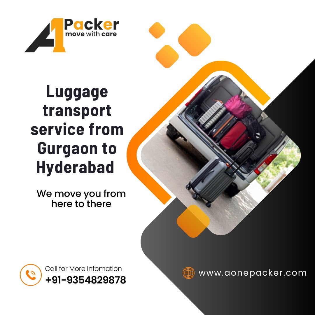 Luggage Transport service from Gurgaon to Hyderabad