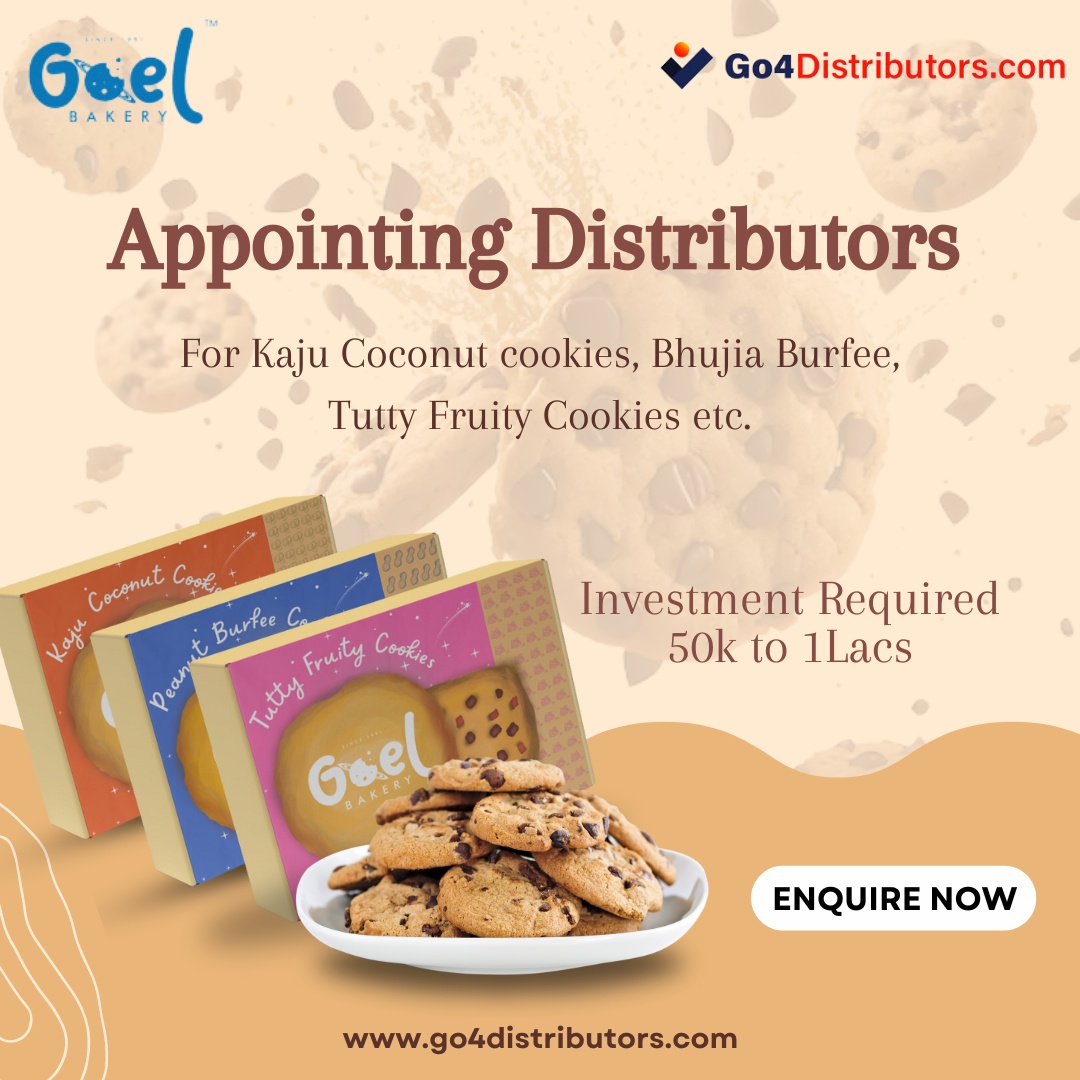 COOKIE DISTRIBUTORS: KEY TO A SUCCESSFUL COOKIE PRODUCTION BUSINESS.