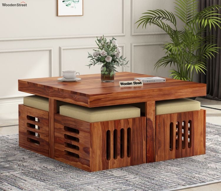 Discover Coffee Table Sets That Complement Diverse Decor Themes by Wooden Street