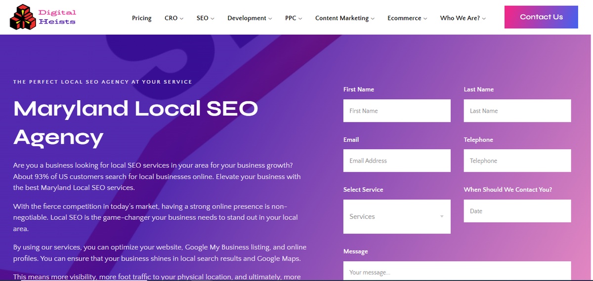 Maryland Local SEO: Elevating Your Business in the Old Line State