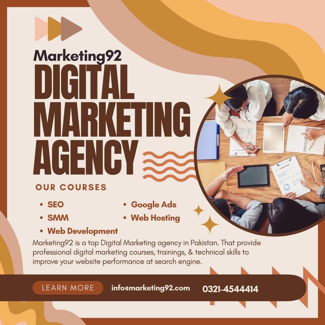 Best Digital Marketing Courses in Pakistan - (Marketing92) Top Digital Marketing Agency