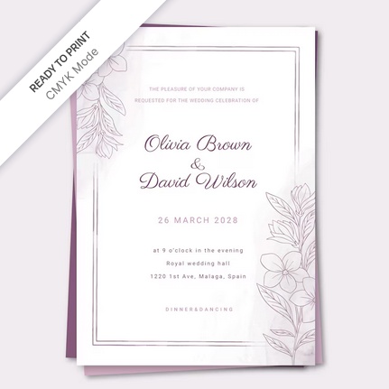 Shimmering Impressions: The Allure of Silver Foil Invitations