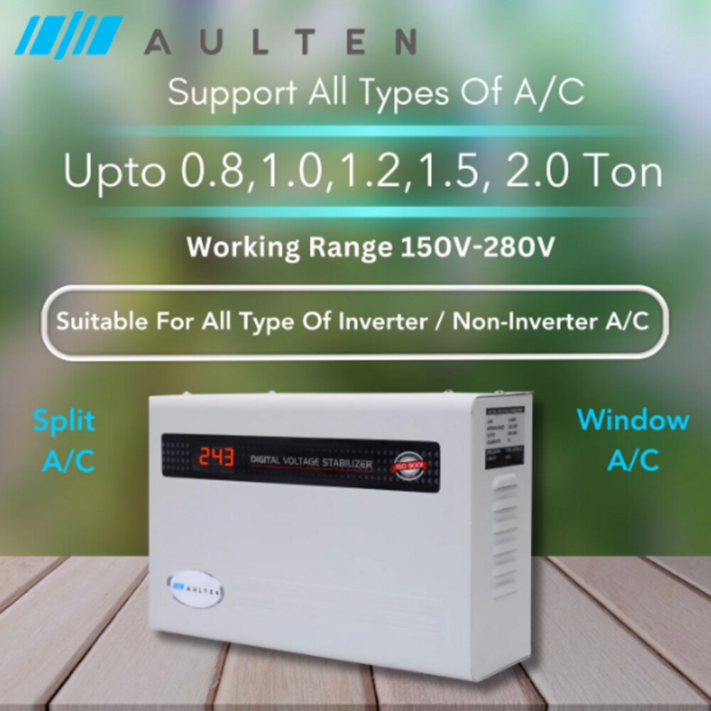 Digital Voltage Stabilizer For Upto 1.5, 2.0 Ton AC 5 KVA 4000W 150V-280V