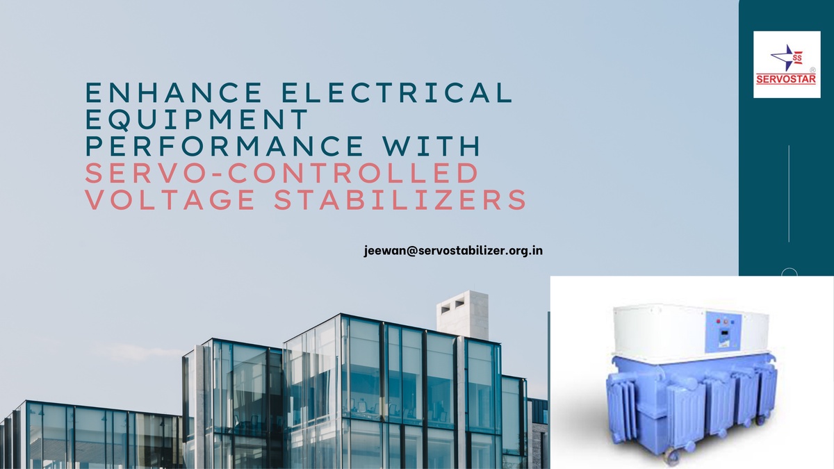 Enhance Electrical Equipment Performance with Servo-Controlled Voltage Stabilizers