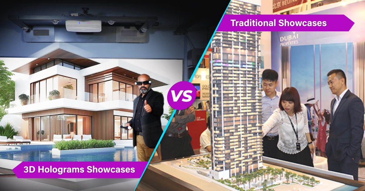 Revolutionizing Real Estate: 3D Holograms Showcases vs. Traditional Showcases