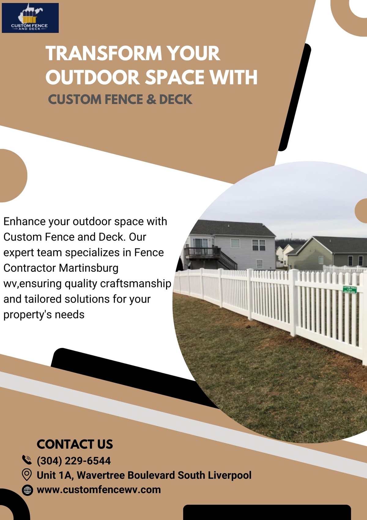 Martinsburg's Premier Fence Installation: Custom Fence and Deck