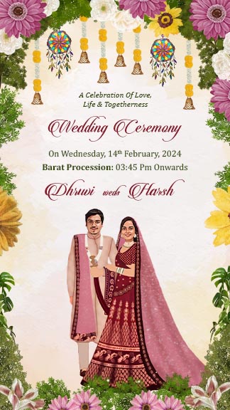 wedding invitation template by crafty art