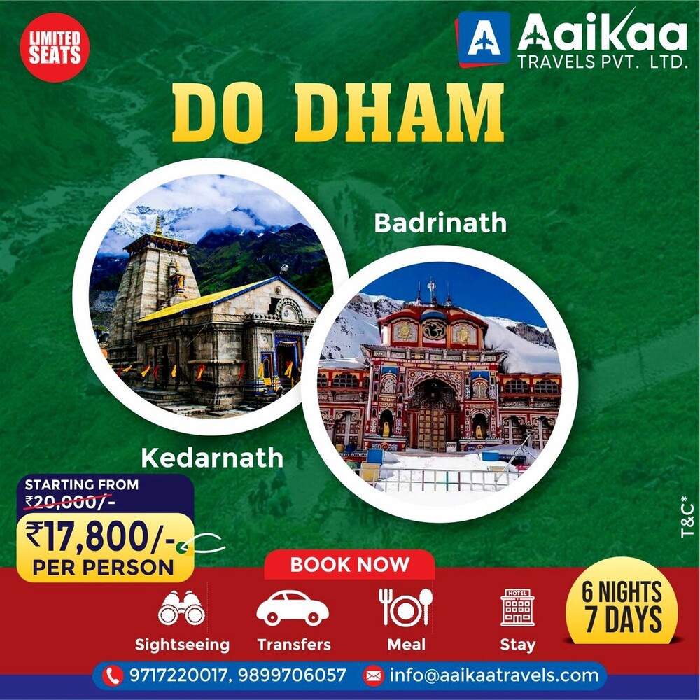 Best Kedarnath Yatra Tour Package and Do Dham Yatra Packages - Aaikaa Travels