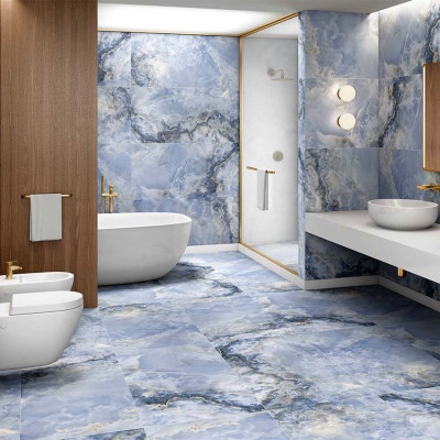 Porcelain tiles.