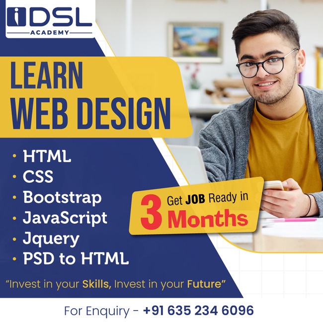 Kickstart Your Web Design Career with IDSL Academy's Course in Ahmedabad